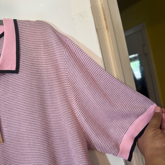 New Prestige Original CMK-190A Short Sleeve 3 Button Polo Shirt Pink | Size 3XL - Picture 6 of 11